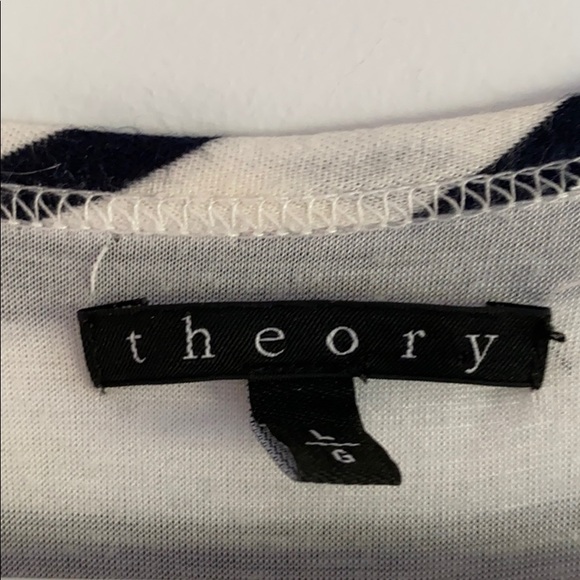 Theory lined striped sundress - Picture 2 of 3